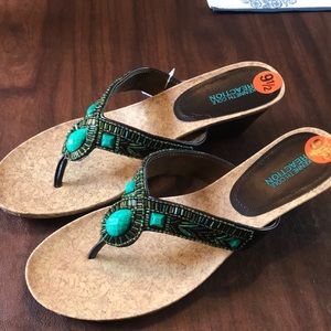 Kenneth Cole reaction heeled  sandals brand new with tag, size 9.5